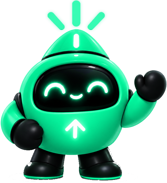 Buddy, the PylonMon mascot, waving