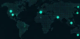 Dotted world map with PylonMon probe locations